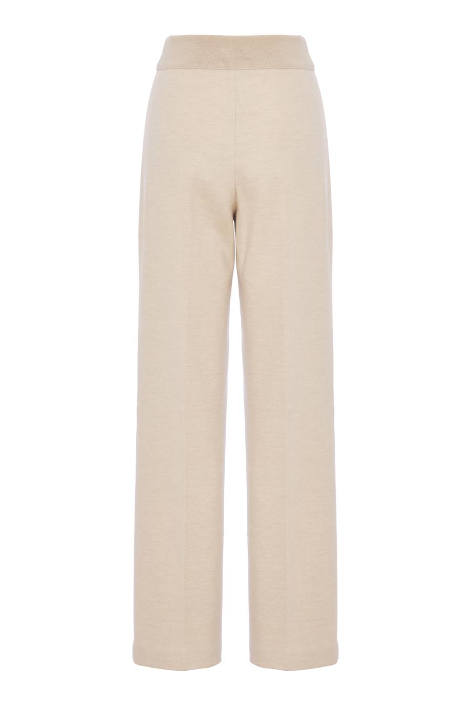 Wool and cashmere flannel pants