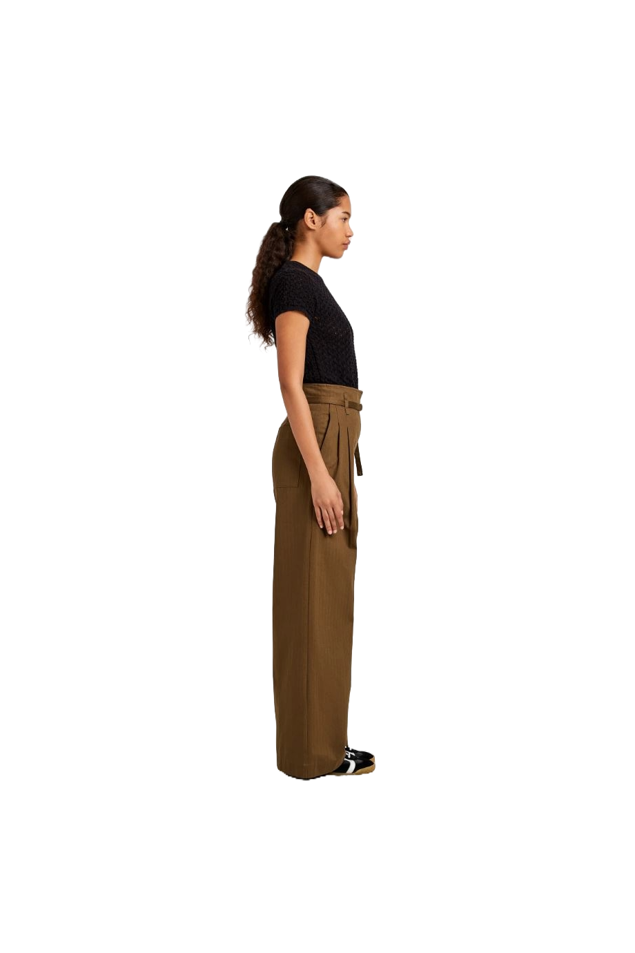 Raver herringbone cotton pants