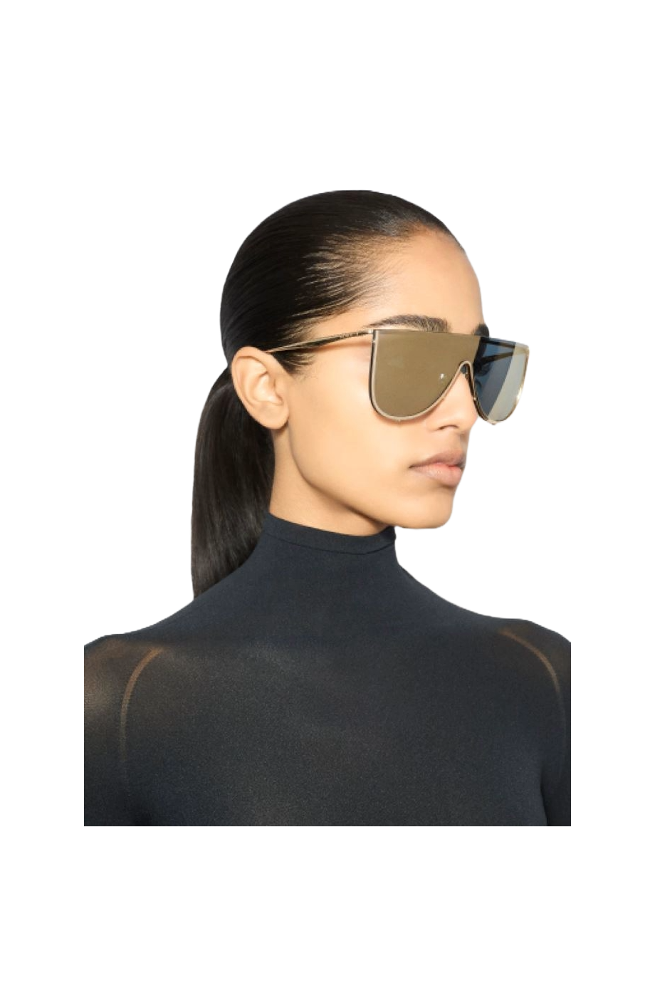 Mask sunglasses in metal
