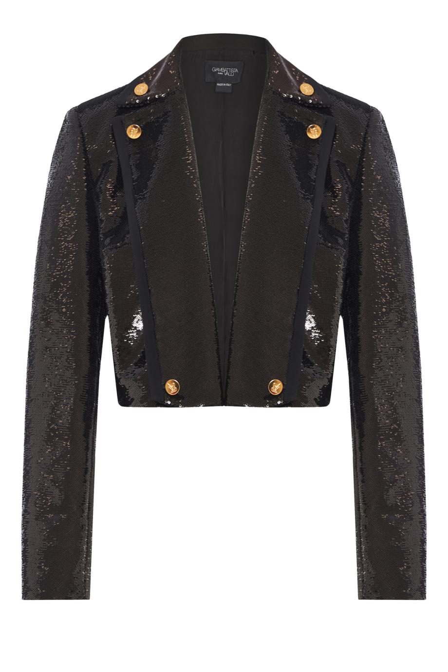 Sequined cropped jacket