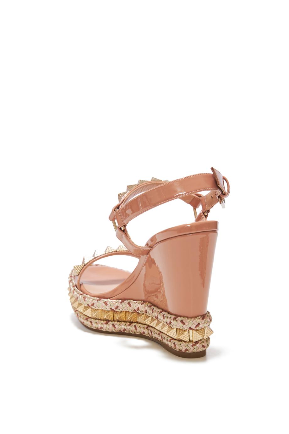 Piraclou 110 patent-leather platform espadrilles