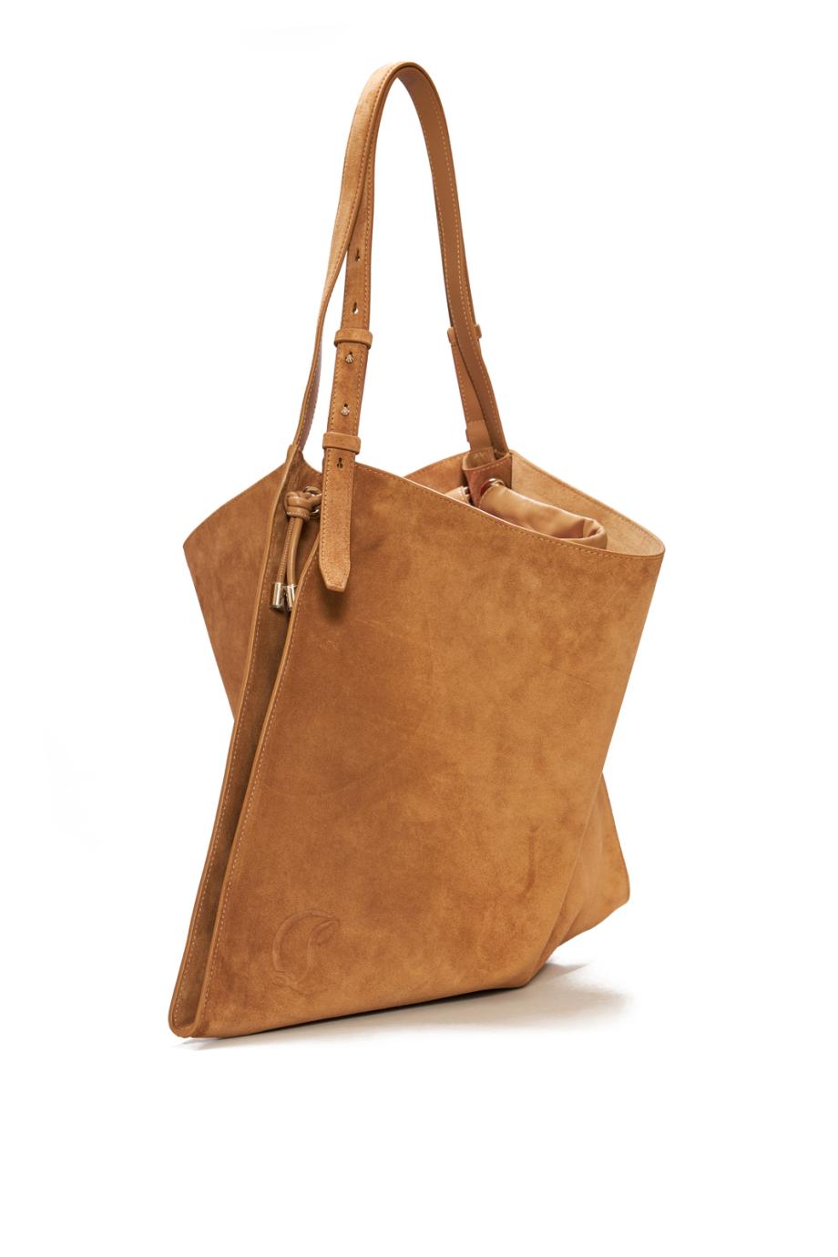 Baggy suede tote