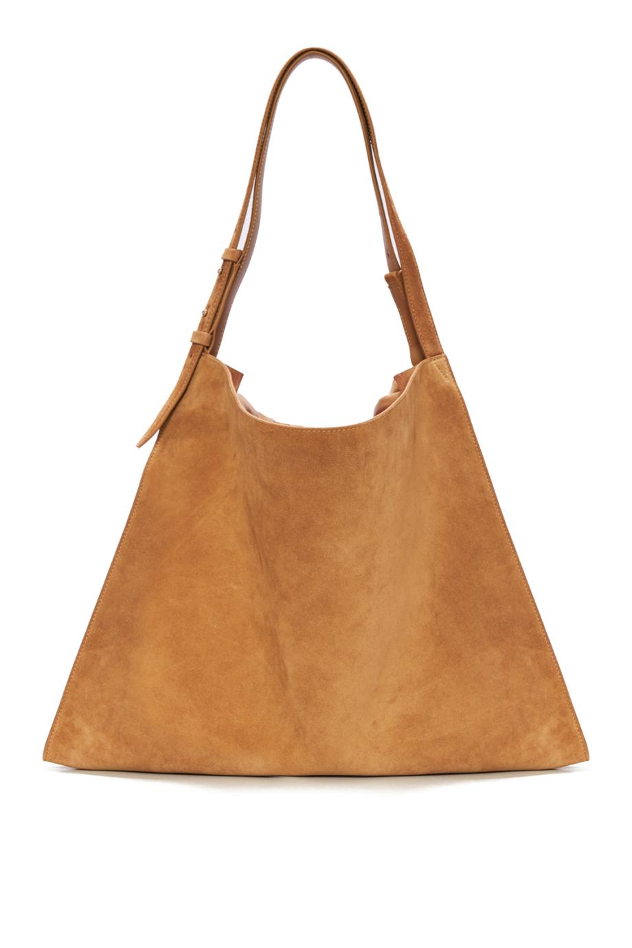 Baggy suede tote