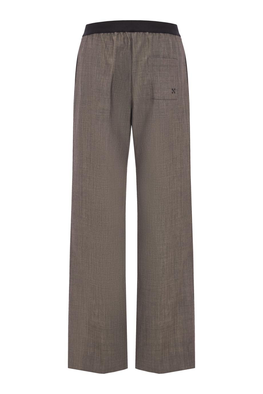 City virgin wool-gabardine pants