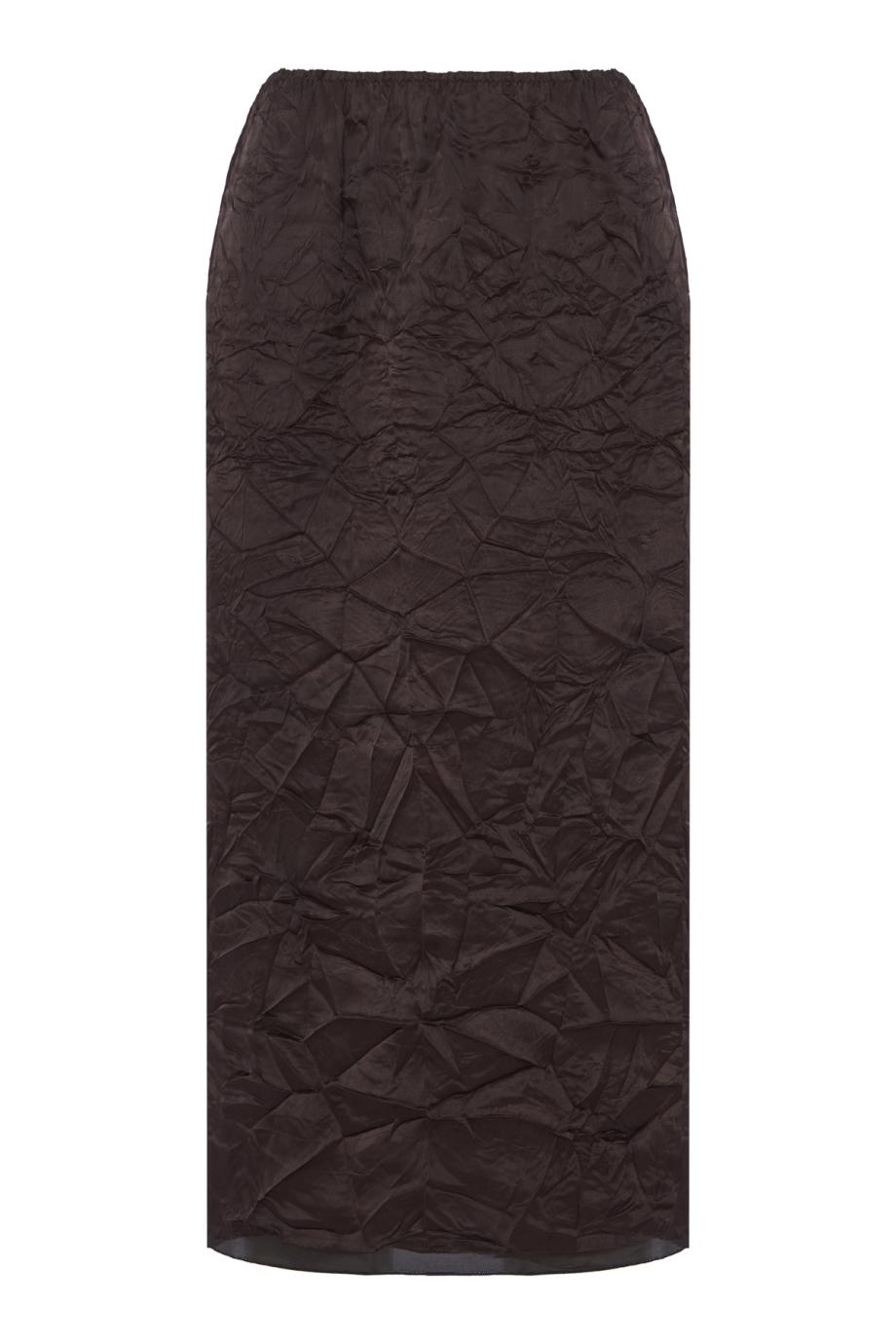 Crayon crinkled midi skirt