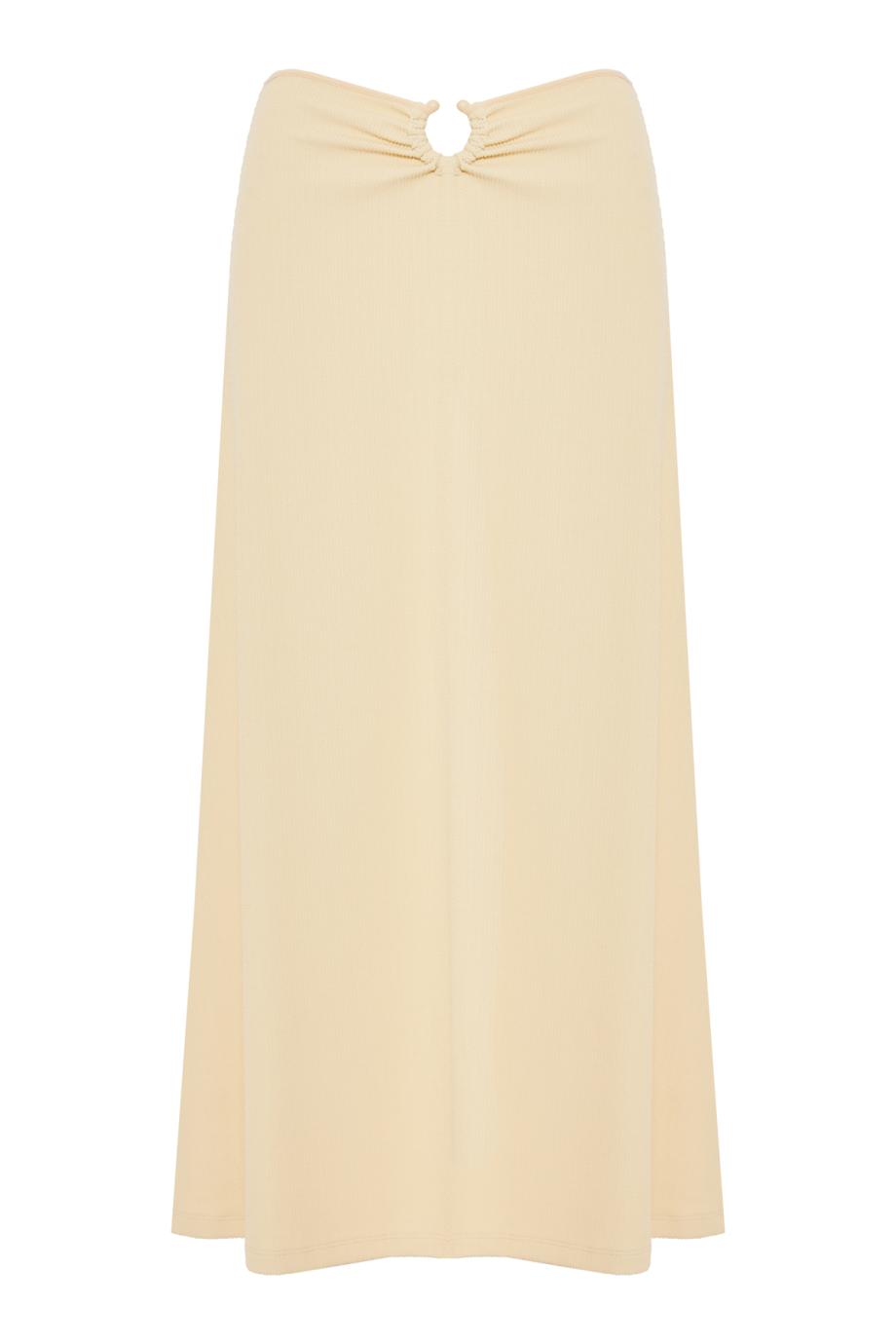 Keel embellished stretch-jersey maxi skirt