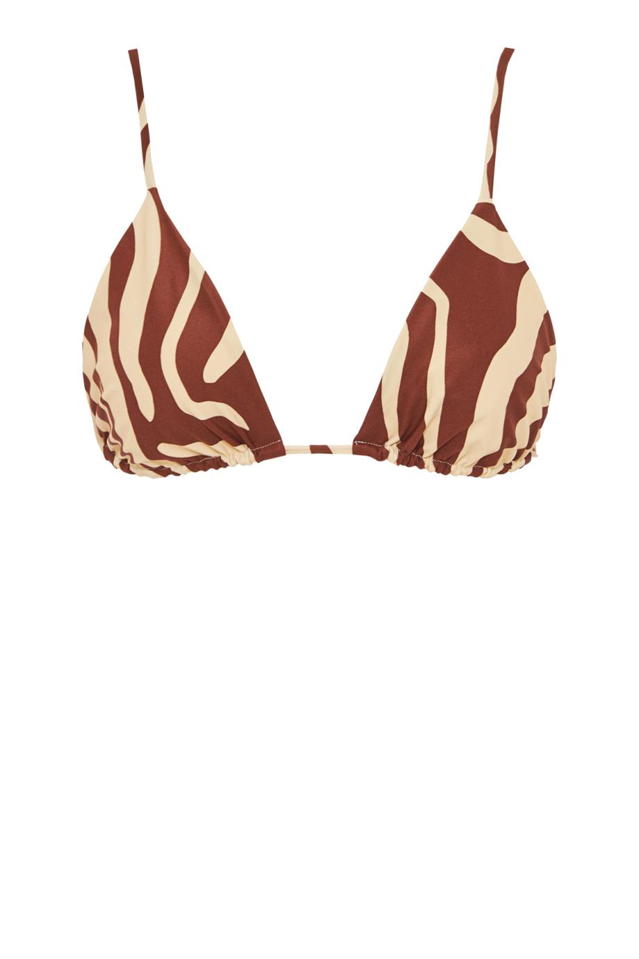 Konibo printed bikini top