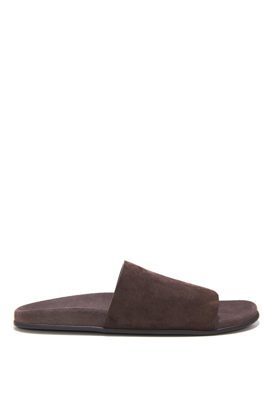 Huge suede slides