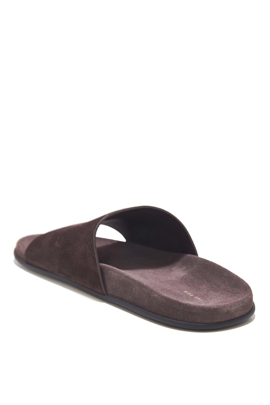 Huge suede slides
