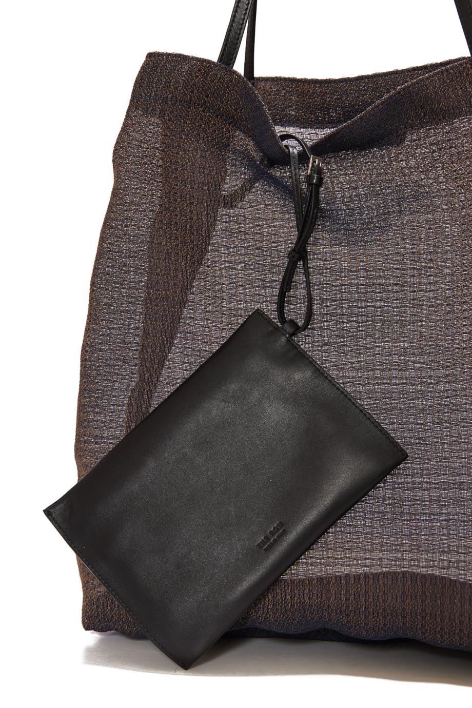 Barn geometric canvas tote bag