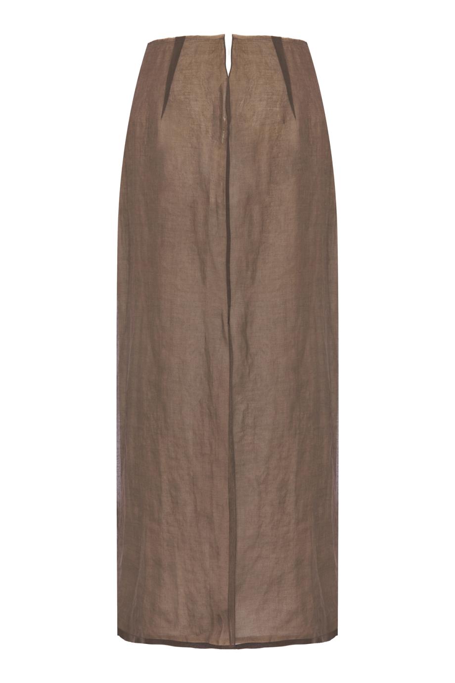 Zaira cotton-organza midi skirt