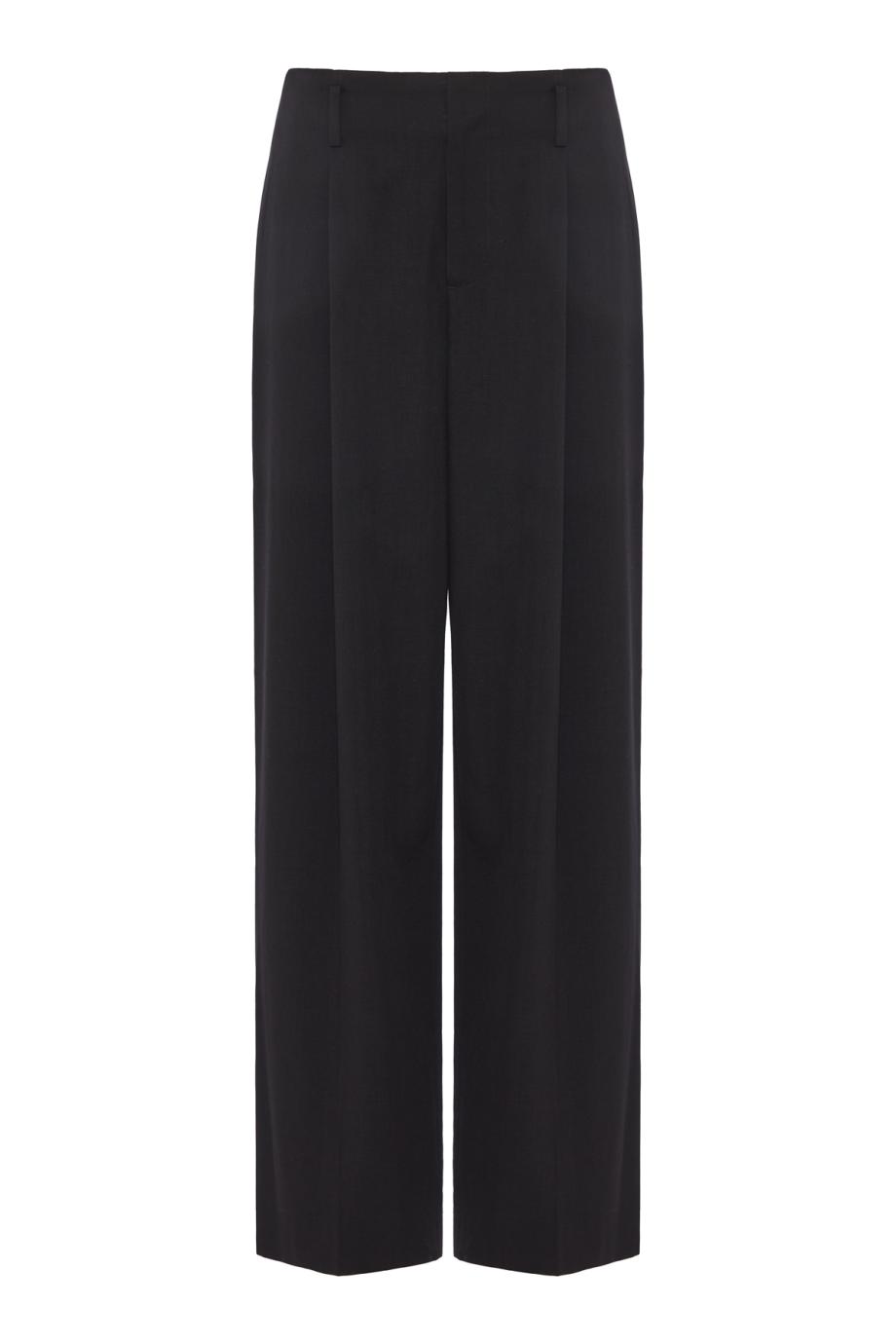 Belted High-Waist Pleated Trouser