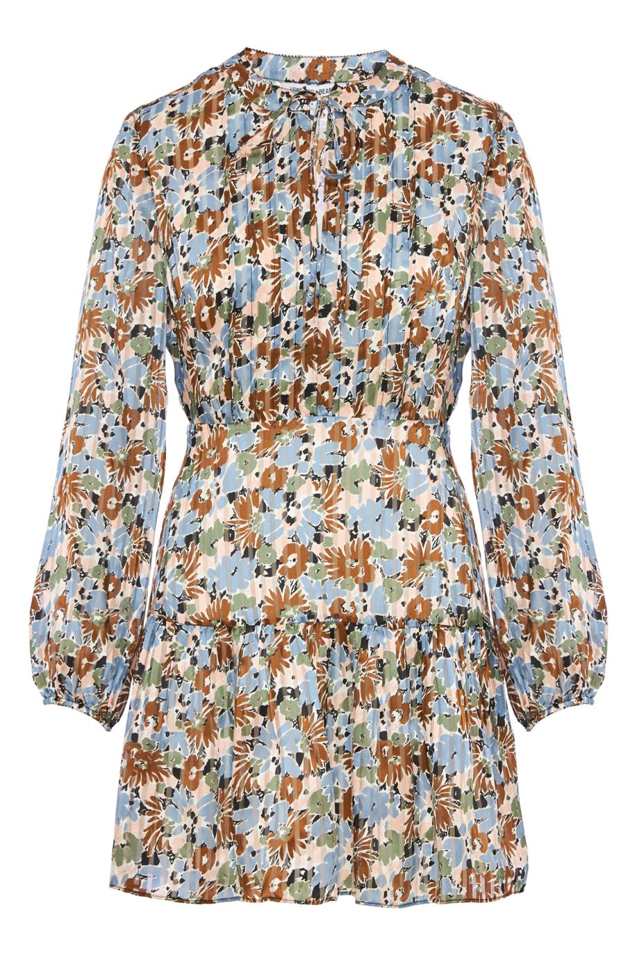 Nyjah printed silk mini dress