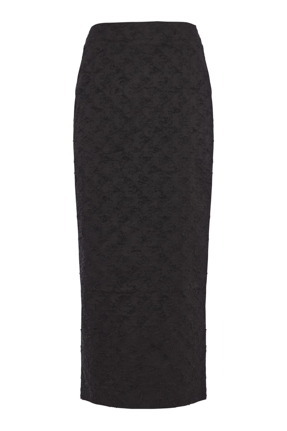 Monica threaded organic-cotton midi skirt