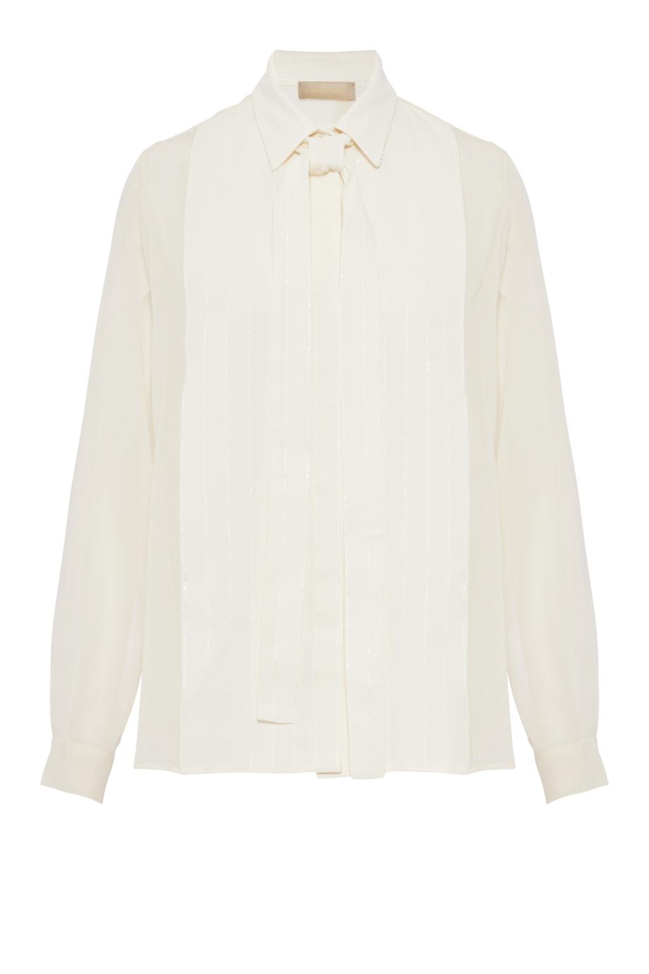 Pinstriped cady shirt