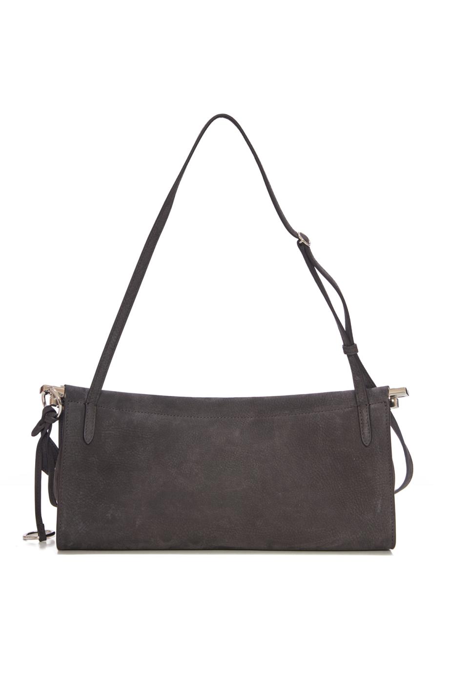Le click suede east west medium shoulder bag in nubuck