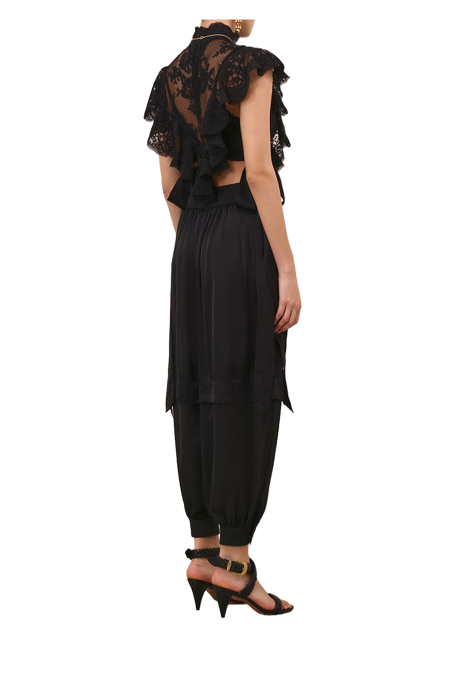 Hypnotic printed silk harem pants