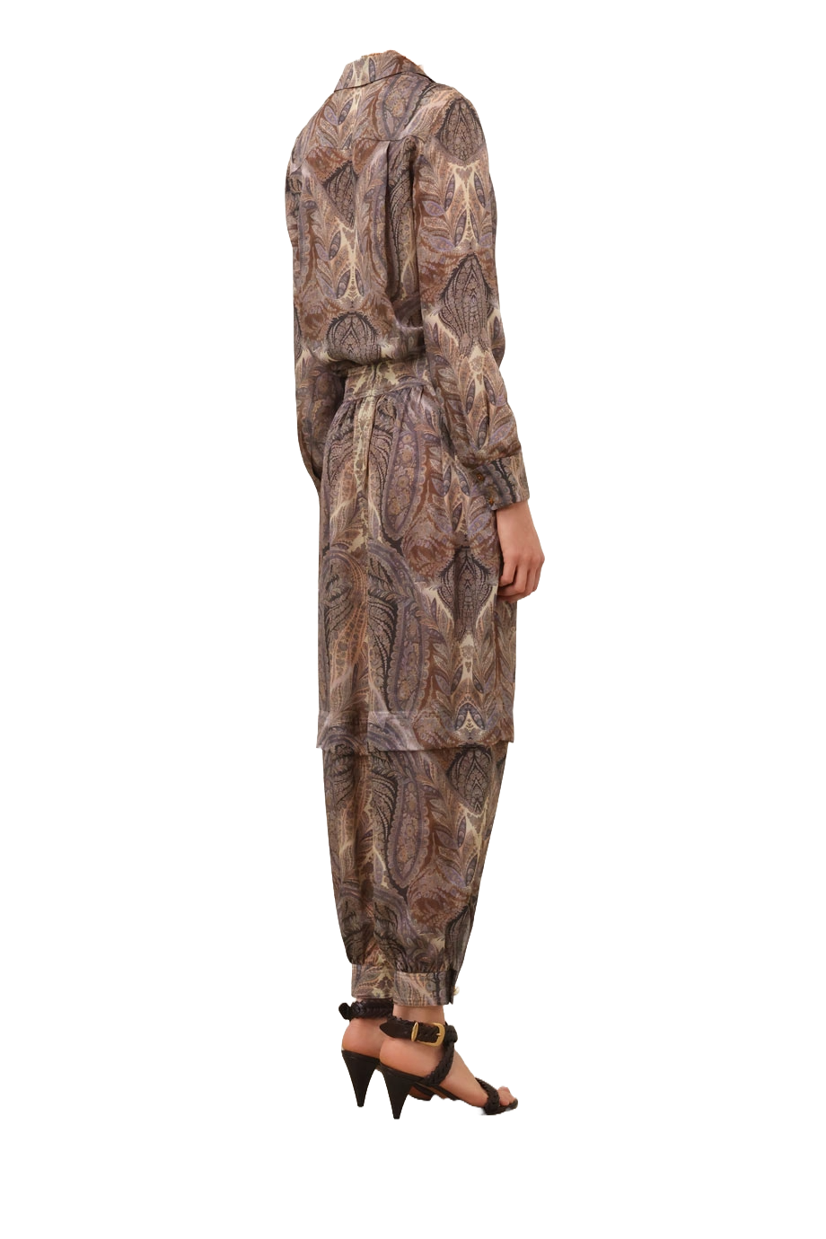 Hypnotic printed silk harem pants