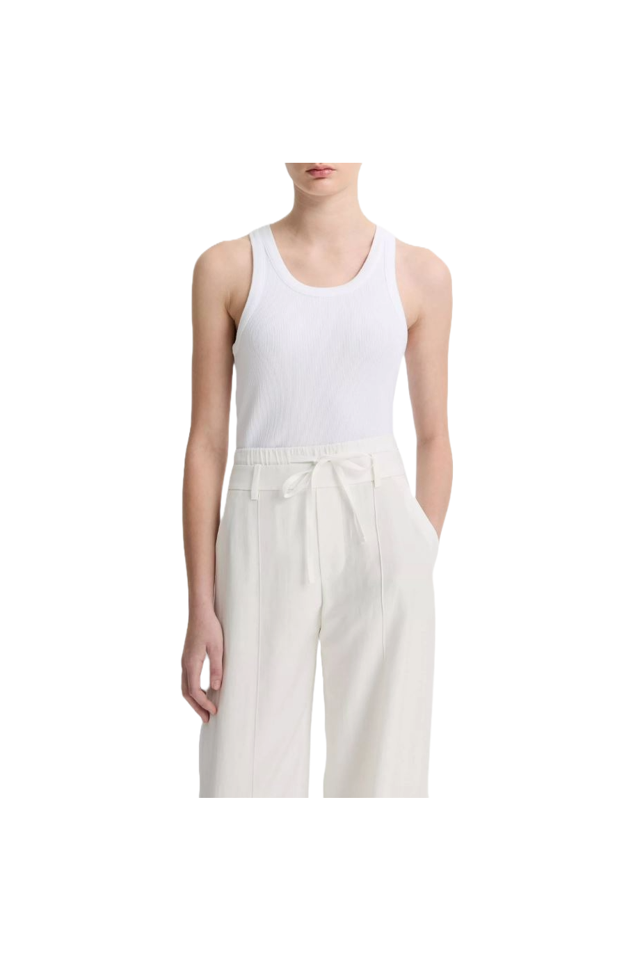 Cotton-blend tank top