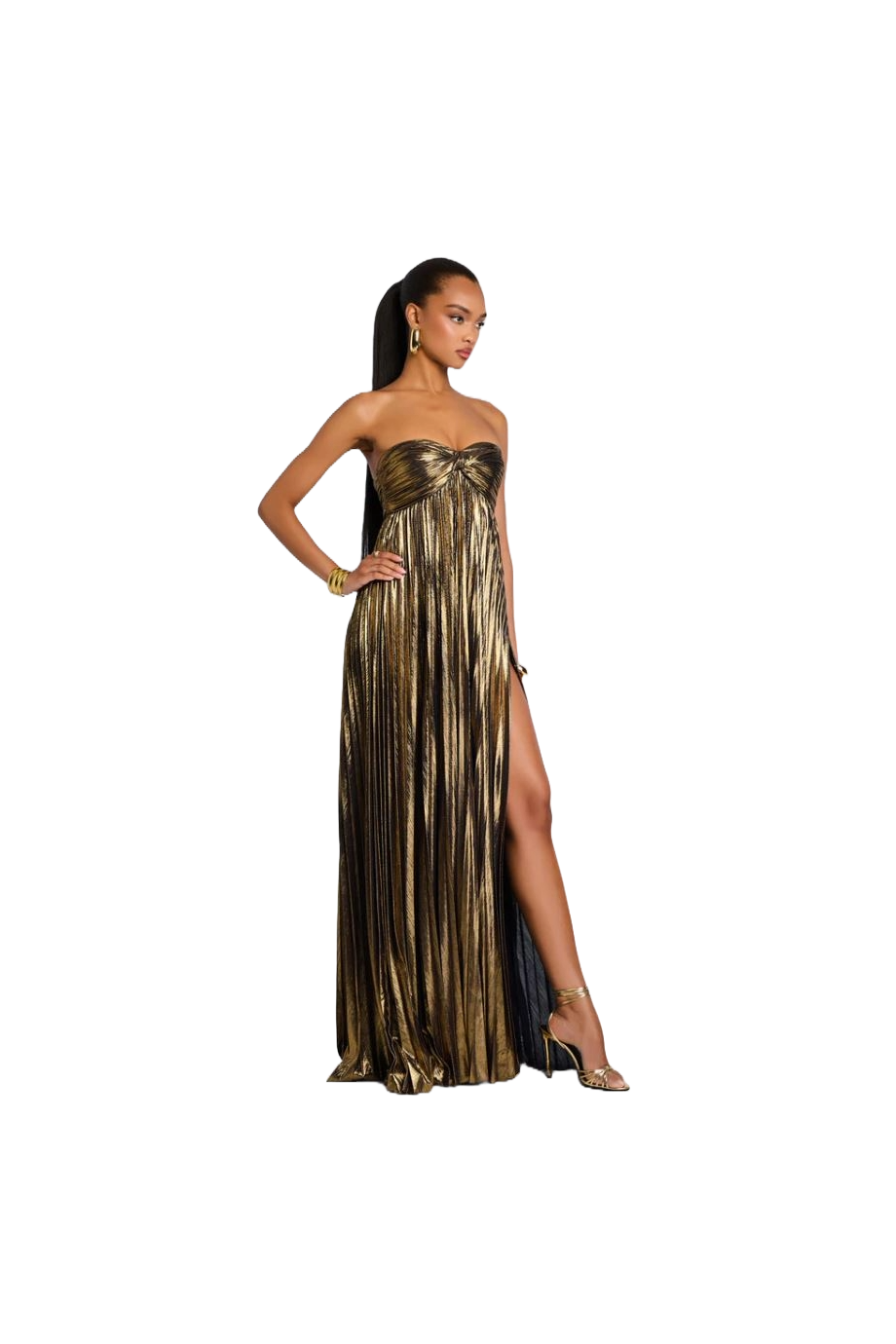 Zoa lurex maxi dress