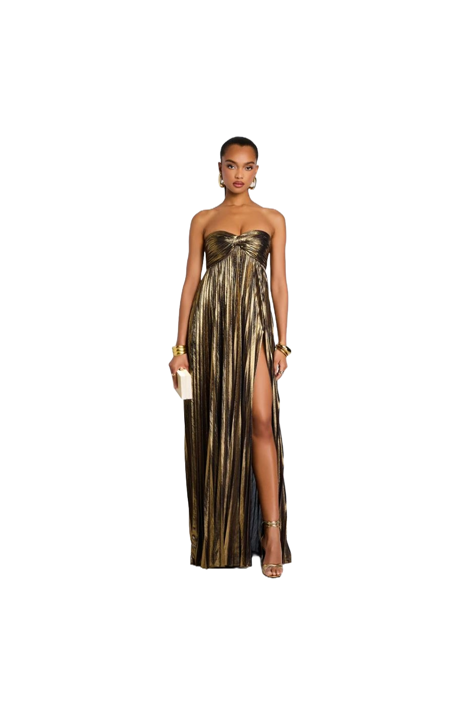 Zoa lurex maxi dress