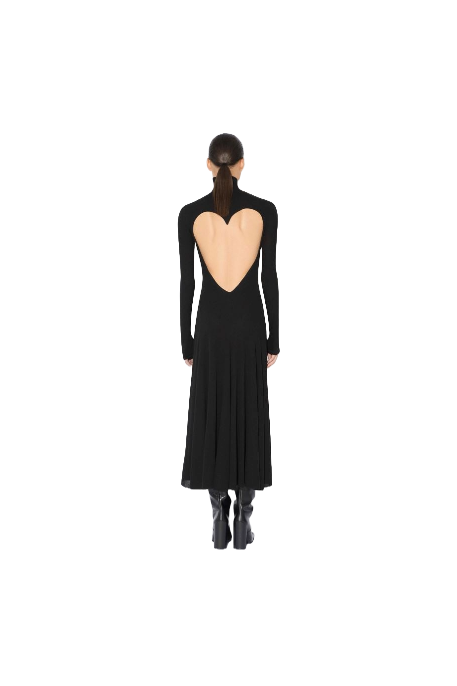 Heart jersey midi dress