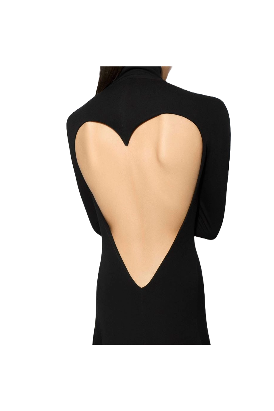 Heart jersey midi dress