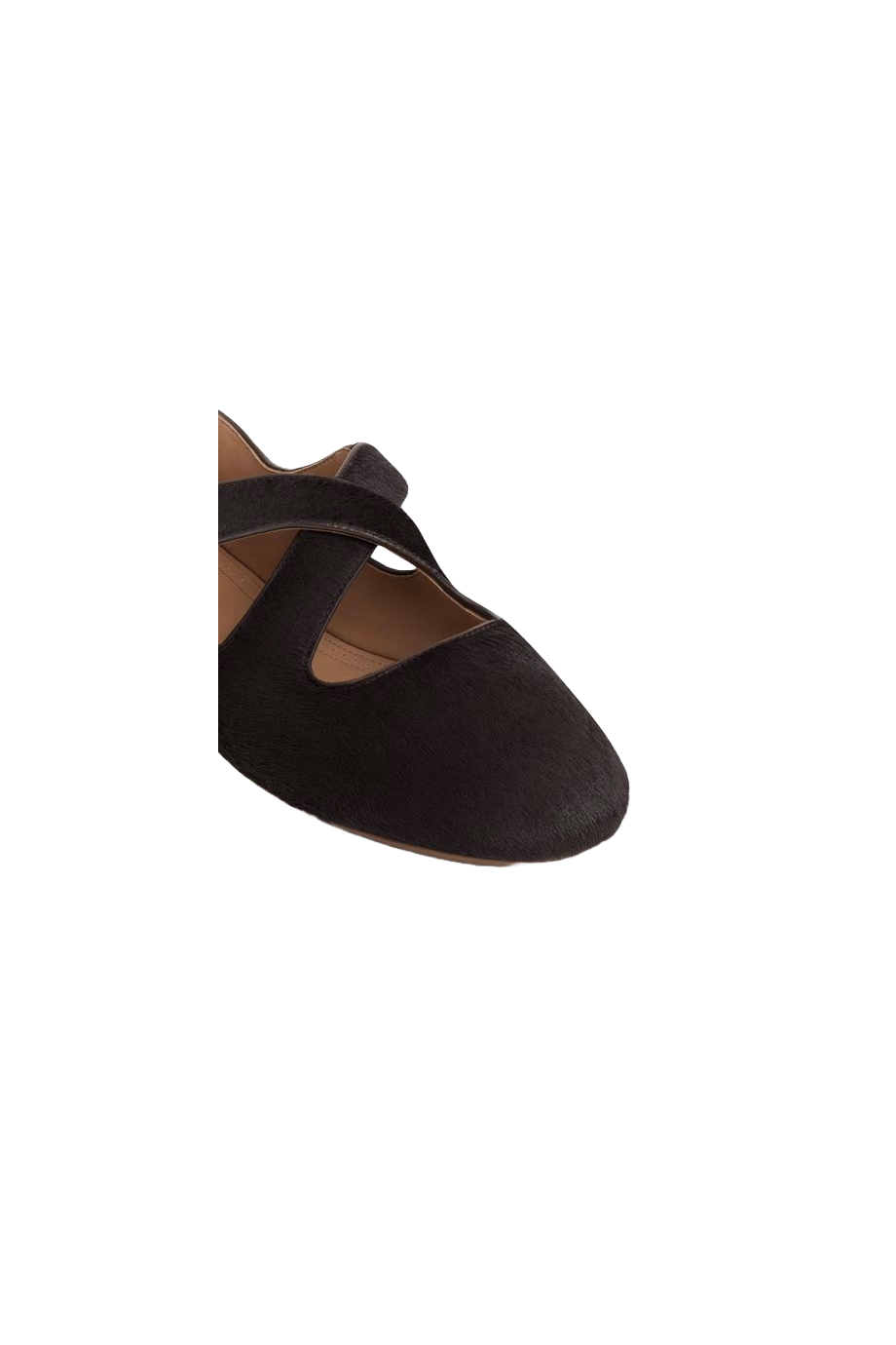 Calf-hair ballet flats