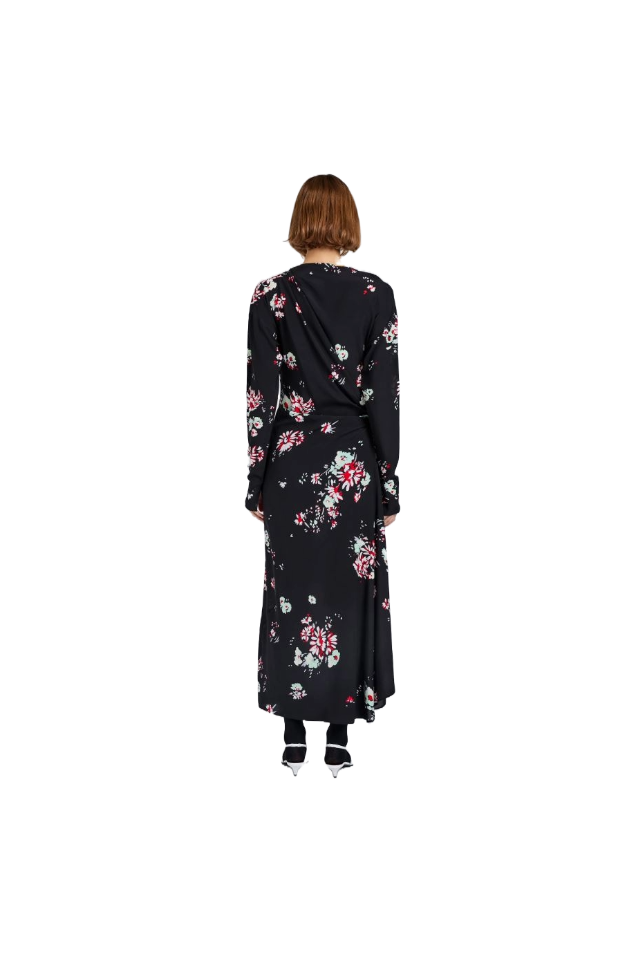 Trudie printed silk-blend midi dress