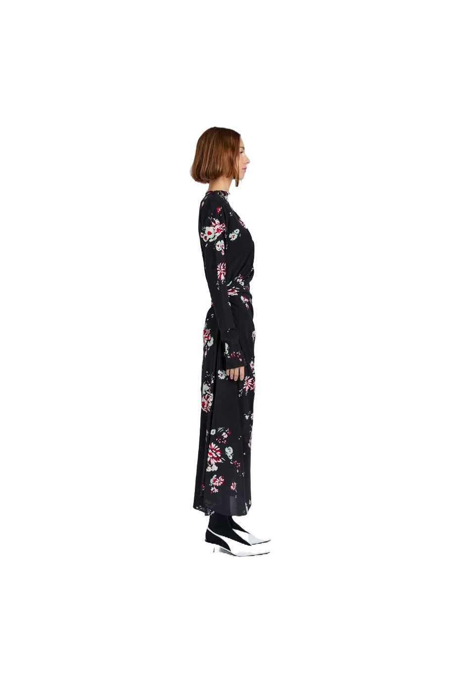 Trudie printed silk-blend midi dress