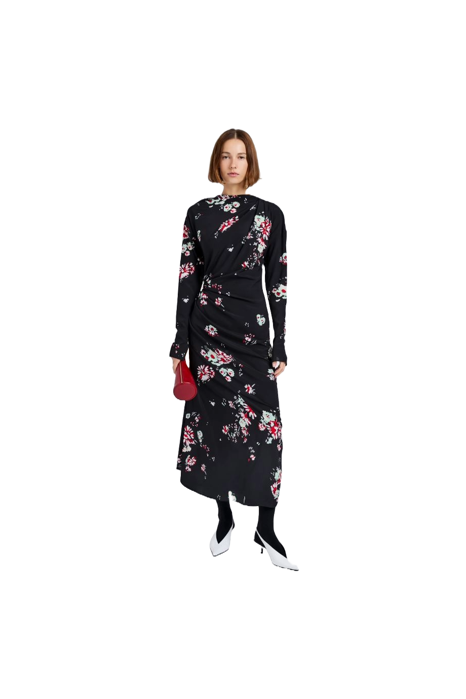 Trudie printed silk-blend midi dress