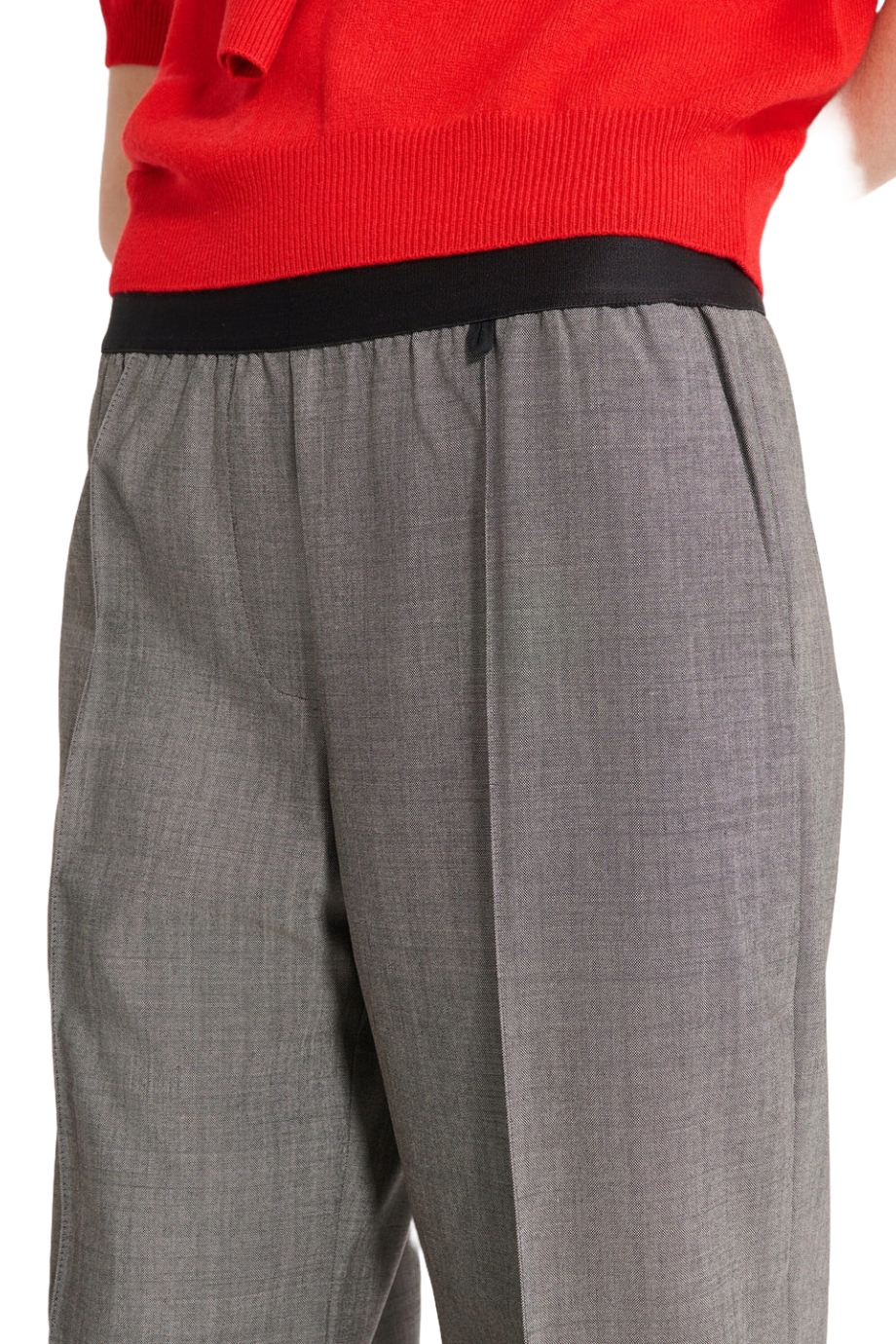 City wool-gabardine pants
