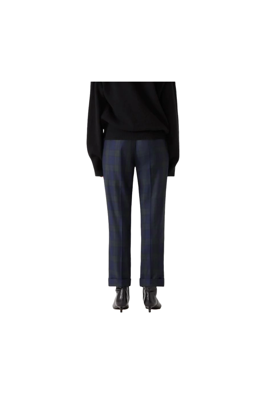 Angela checked wool pants