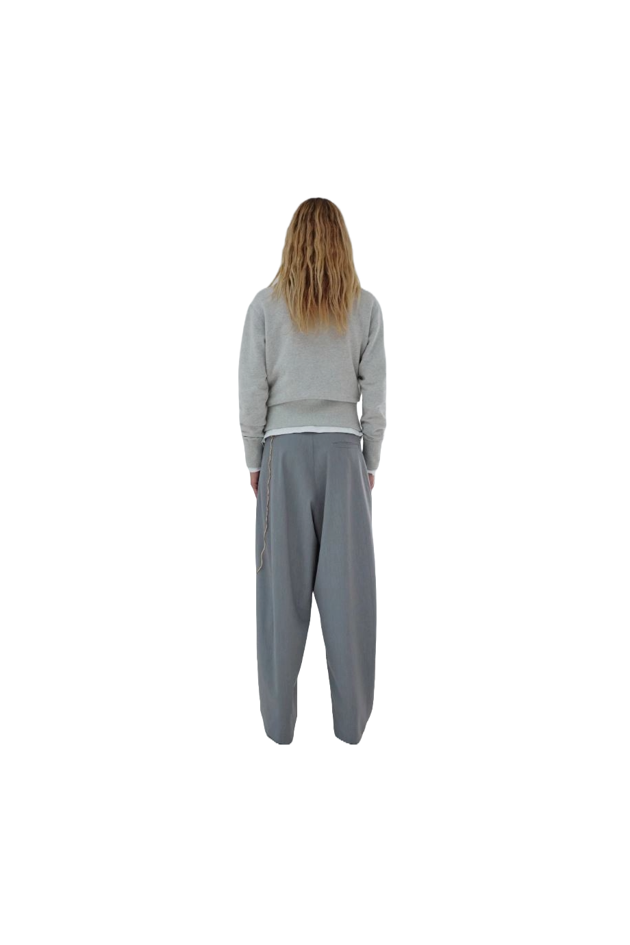 Phebe chain-embellished wool pants