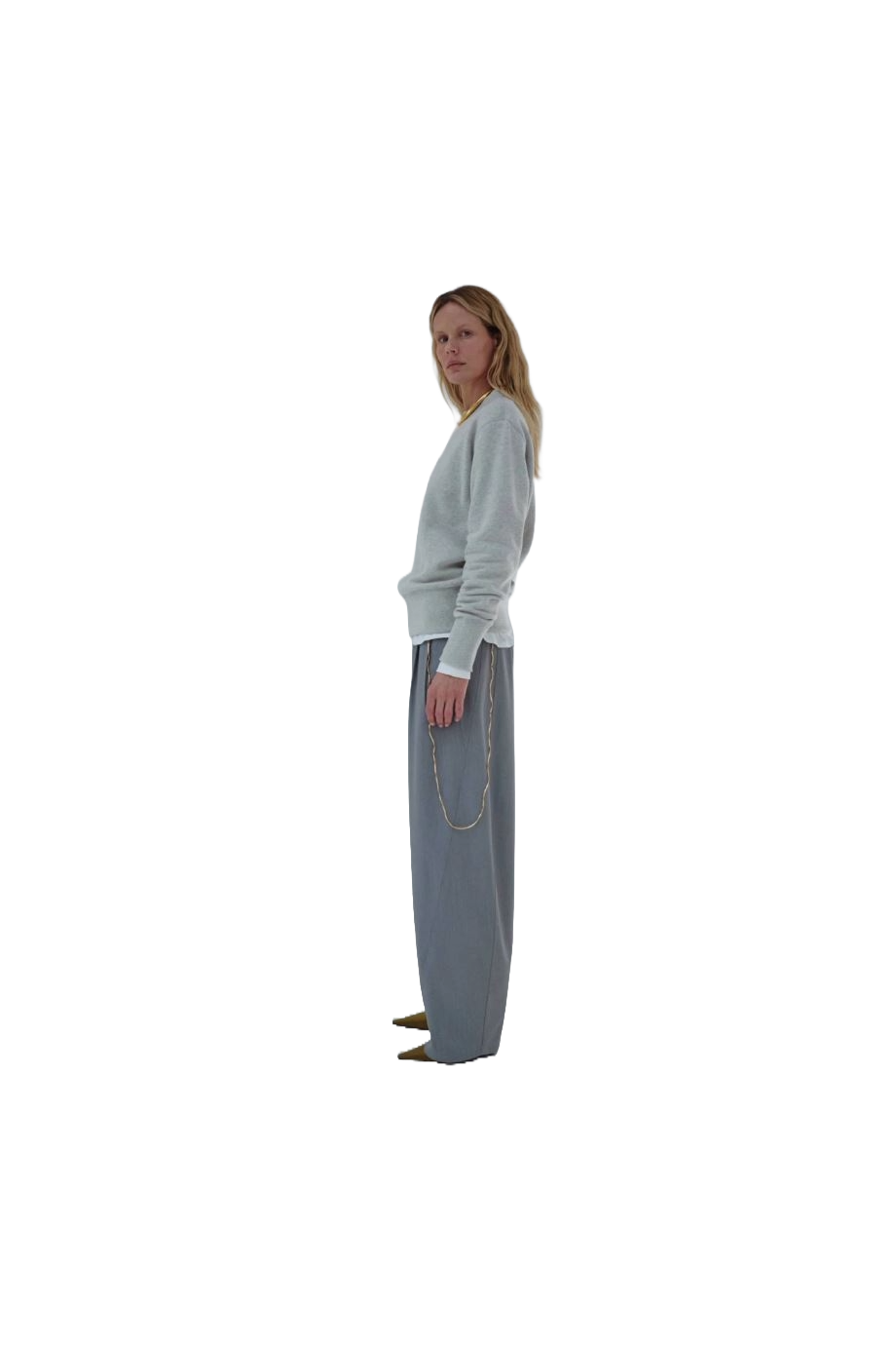 Phebe chain-embellished wool pants
