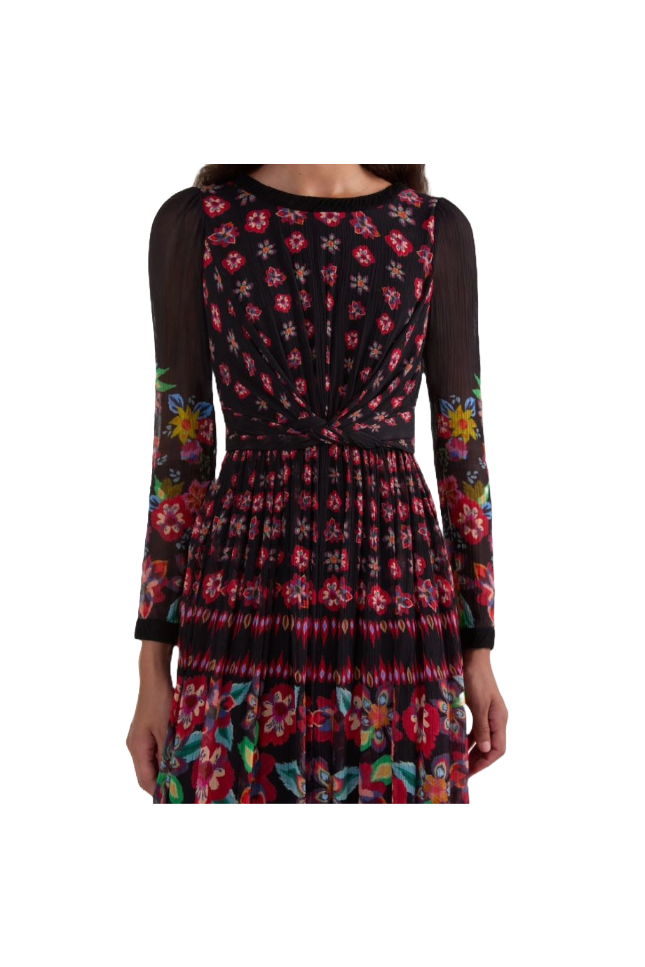Blythe printed crinkled silk-blend maxi dress