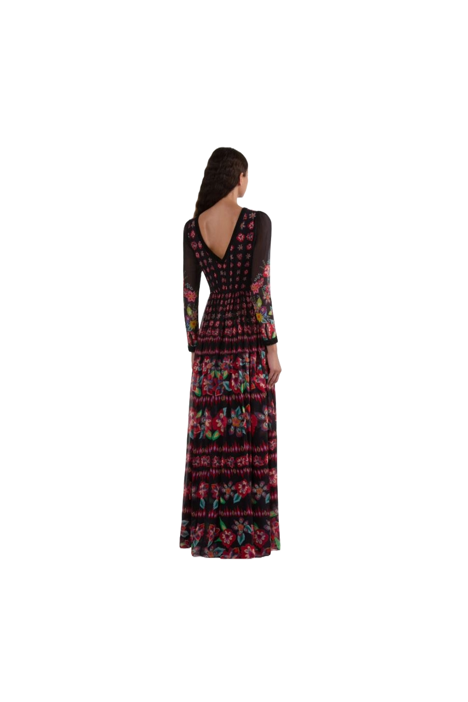 Blythe printed crinkled silk-blend maxi dress