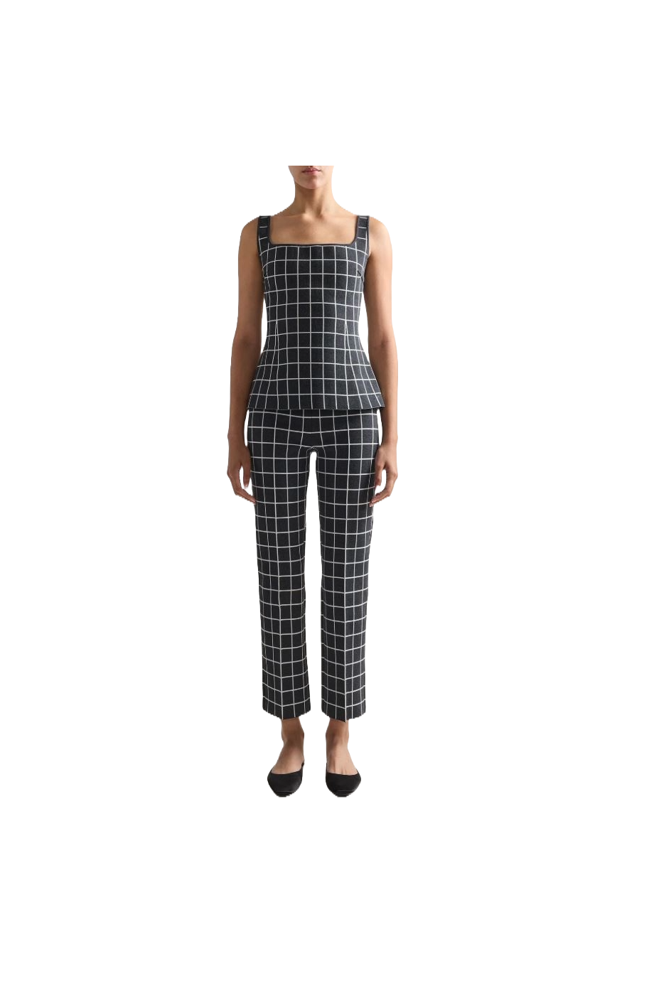 Louis checked cotton-blend pants