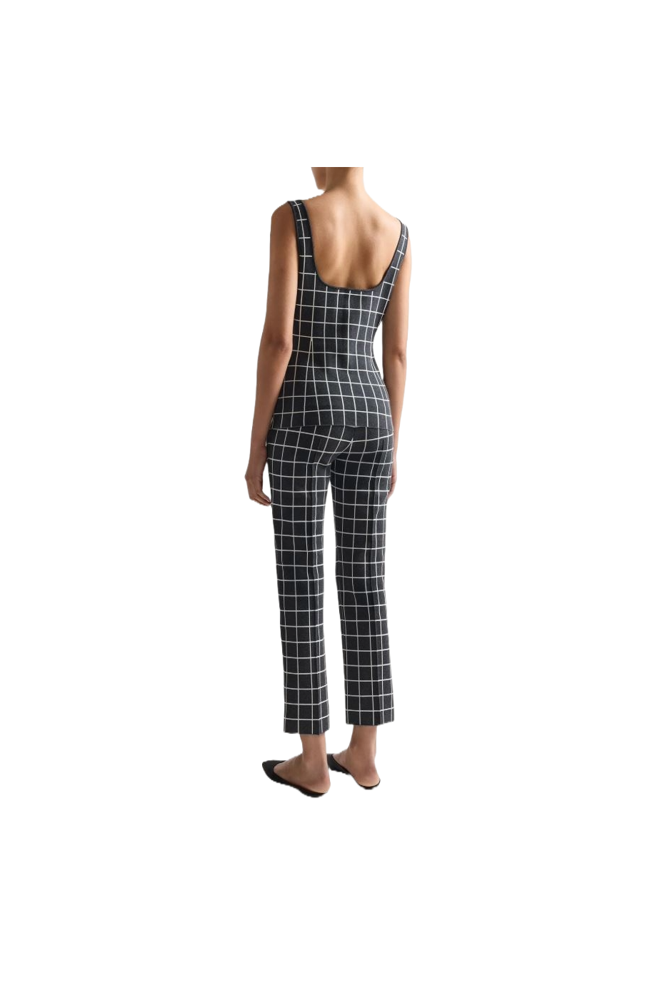 Louis checked cotton-blend pants