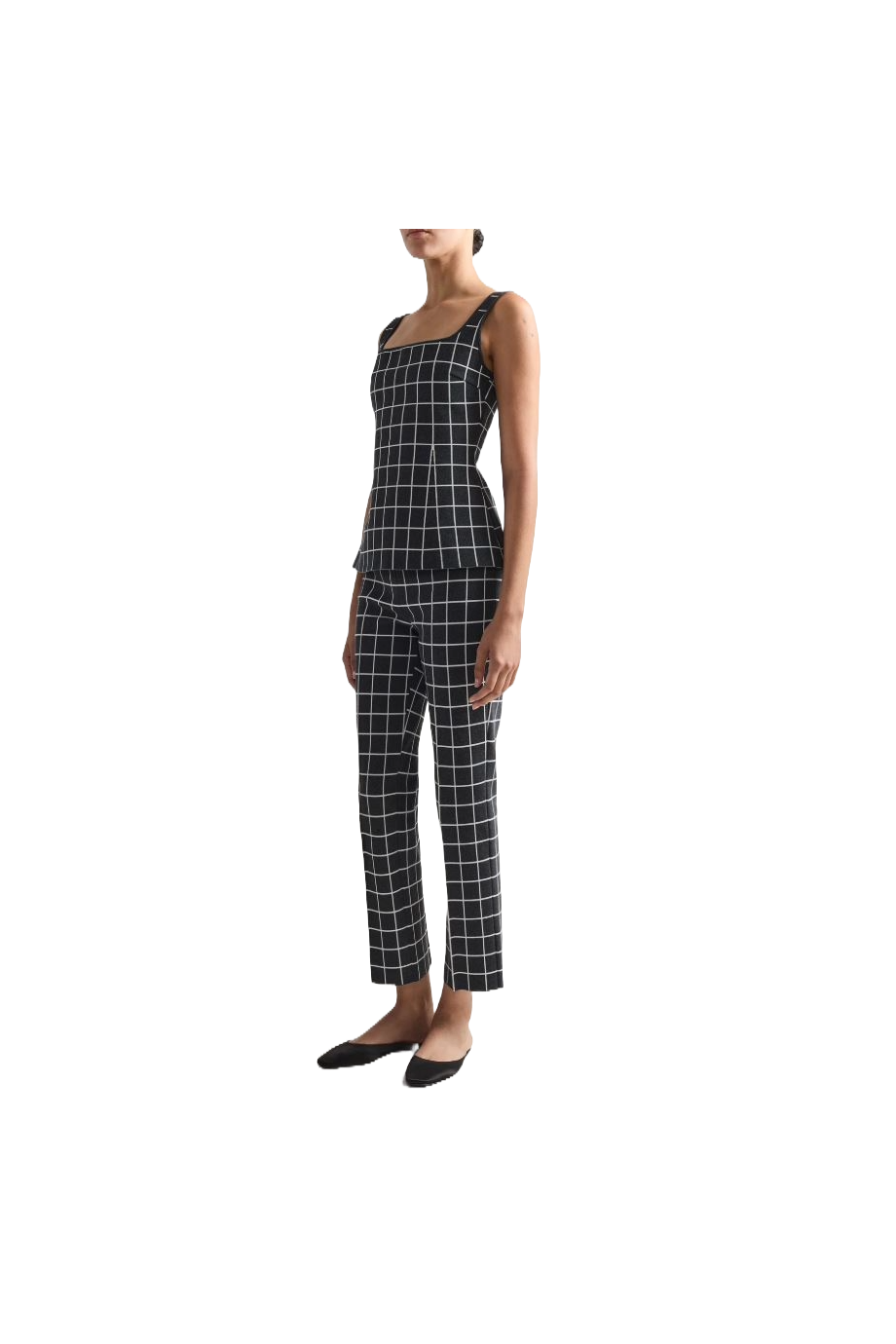 Louis checked cotton-blend pants