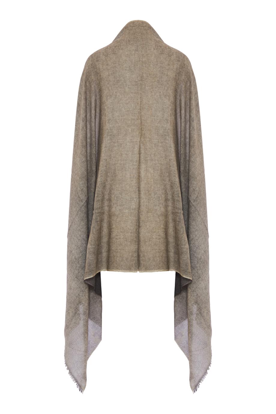 Sillico hand-painted wool and cashmere shawl