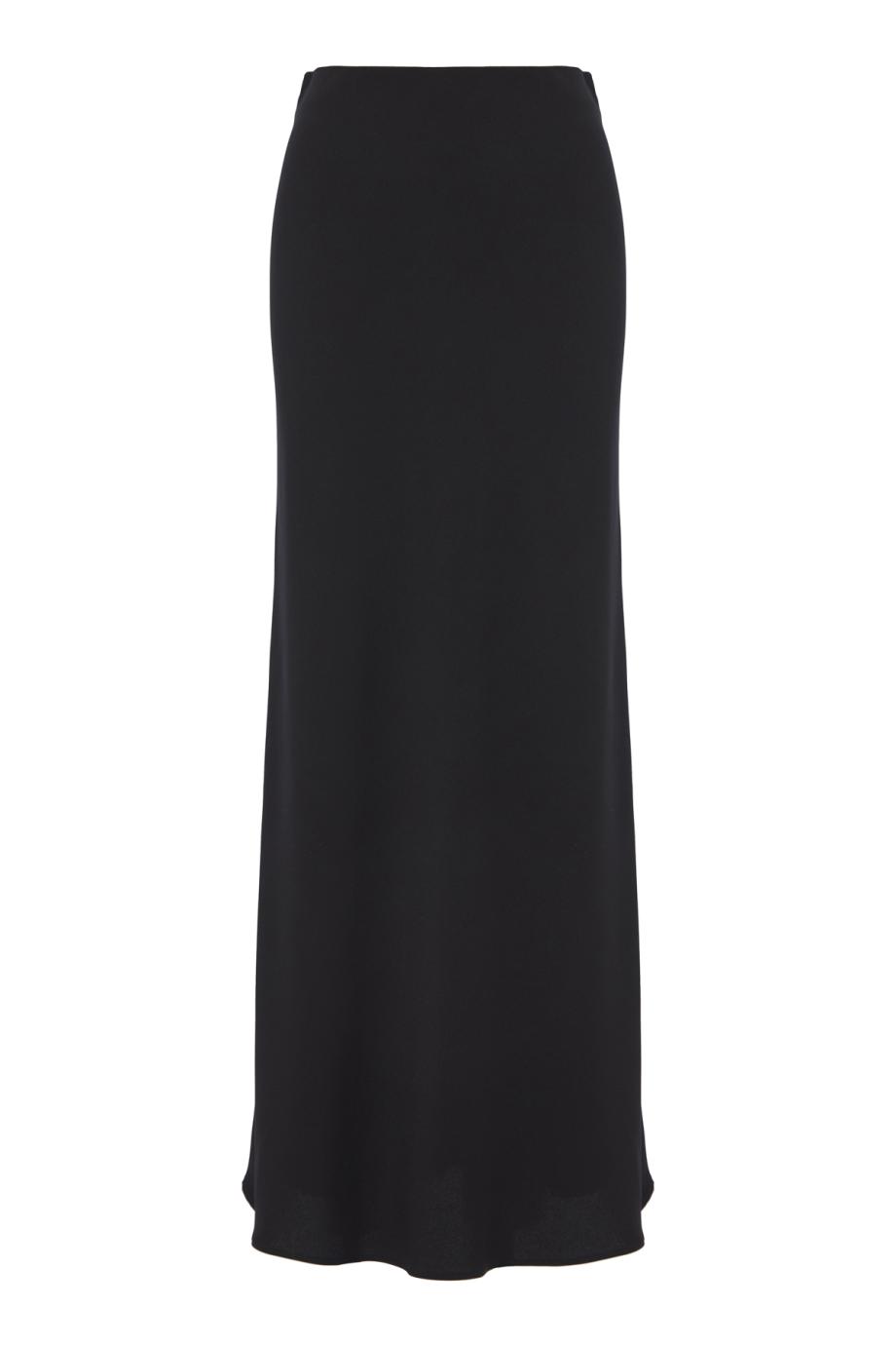 Satin maxi skirt