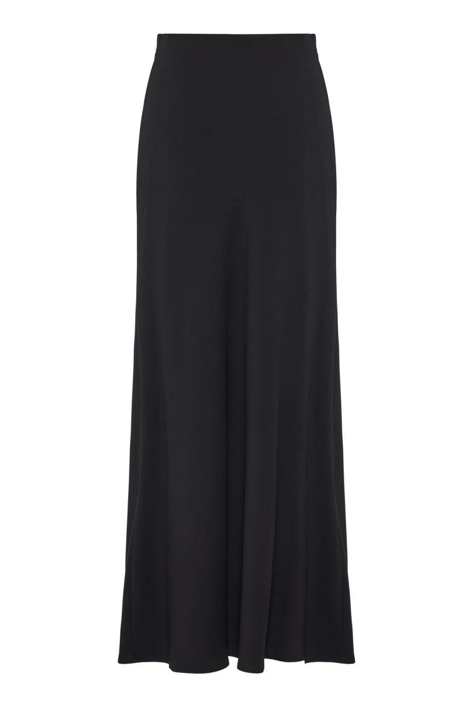 Satin maxi skirt