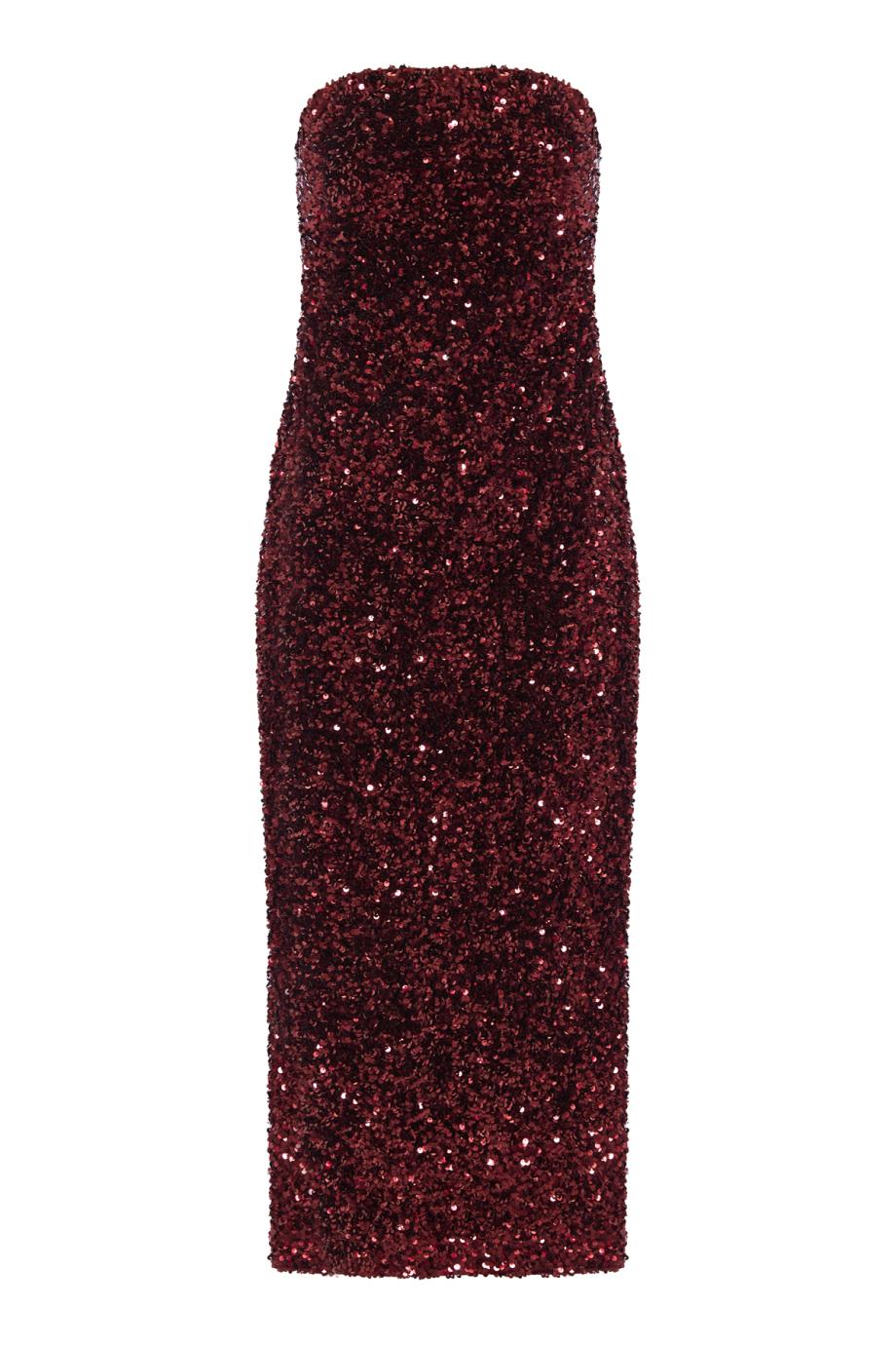Paillette-embellished midi dress