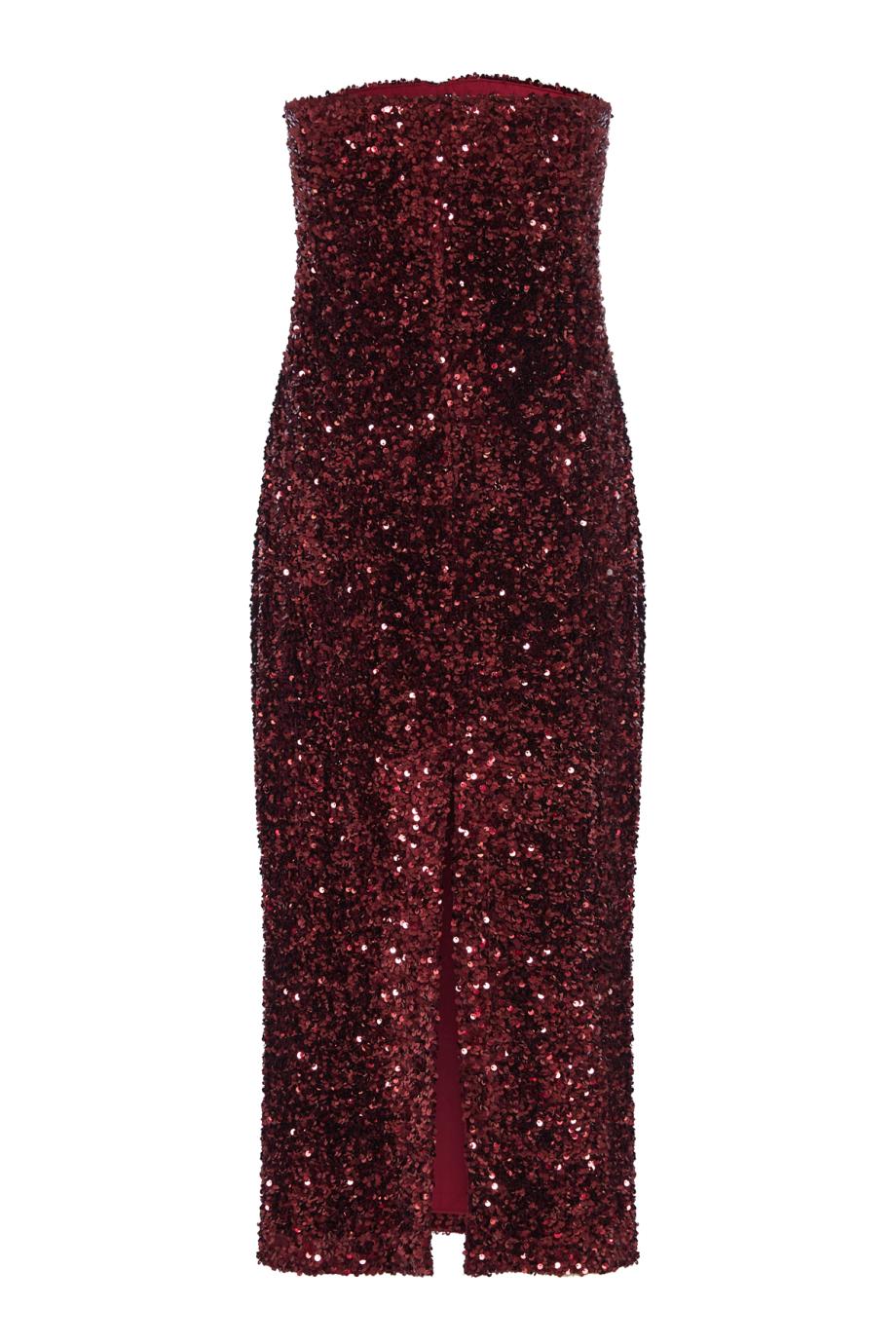 Paillette-embellished midi dress