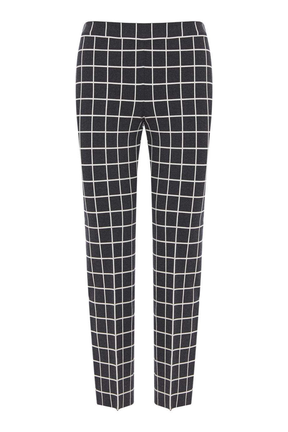 Louis checked cotton-blend pants in windowpane