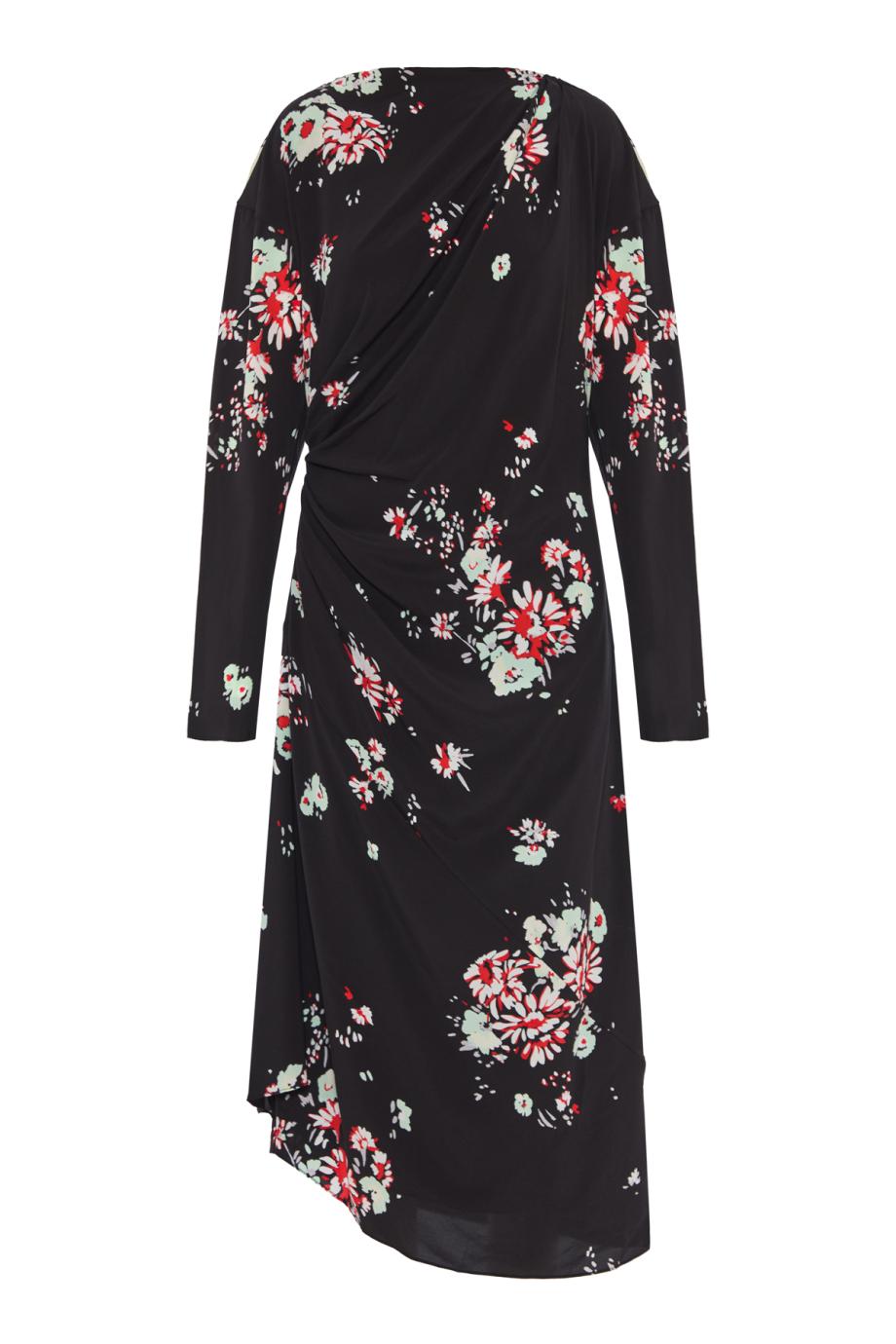 Trudie printed silk-blend midi dress