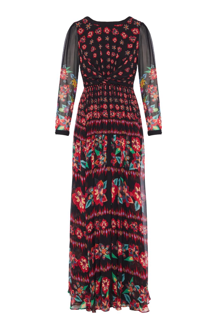 Blythe printed crinkled silk-blend maxi dress