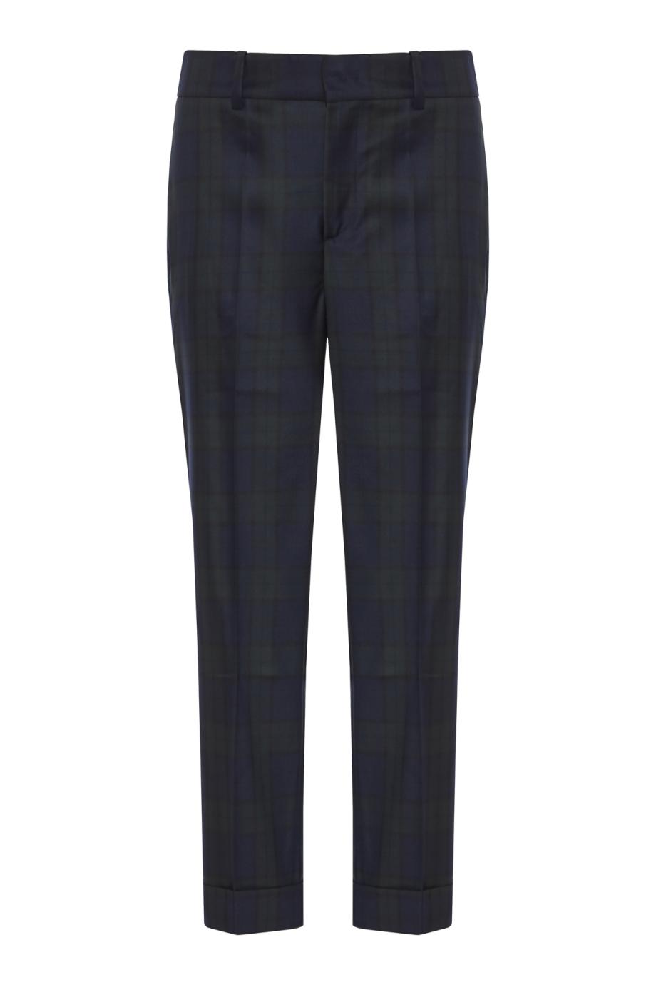 Angela checked wool pants