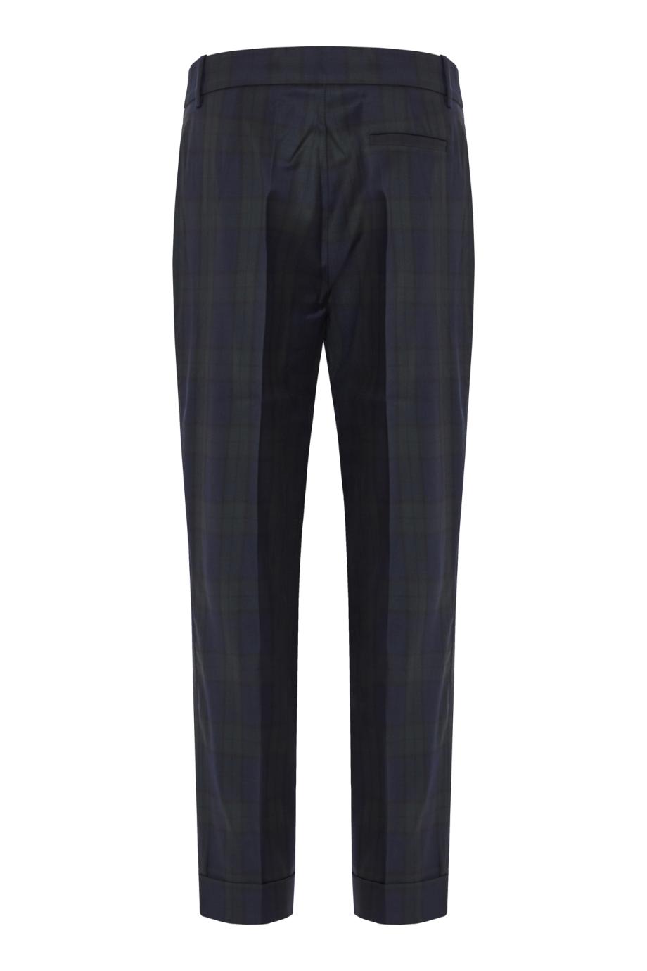 Angela checked wool pants